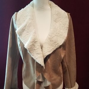 Shearling shrug